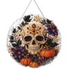 Halloween 3D Diamond Art Hanging Ornament Suncatcher Kit for Adults,DIY Diamond Painting Suncatcher Kit,Diamond Gem Art Painting Hanging Ornament for Home Wall Decor and Gift，#E