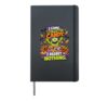 Halloween Candy Collector Cute Pumpkin Monsters Trick Kids Hardcover Journal, Black