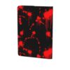 Halloween Classic Horror Blood Splatter Black Red Leather A5 Notebook Cover