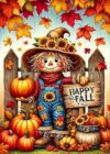 Halloween Cross Stitch Kits for Adults Beginner,Pumpkin Counted Cross Stitch Kits Printed Stitching Cute Patterns Dimensions Needlepoint Art Crafts Embroidery Kits for Adults Beginners