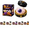 Halloween Dumpling Squeeze Squishy, 2026 Cute Slow Rising Squeeze Stress Relief Sensory, Soft Kawaii Halloween Fidget, Ghost Pumpkin Eyeball Skull Monster