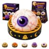 Halloween Dumpling Squeeze Squishy Toy, Cute Slow Stress Ball Squeeze Stress Relief Fidget Sensory for Anxiety Relief, Fun Party Favors Gifts Ghost Pumpkin Eyeball Skull Monster