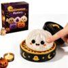 Halloween Dumpling Squeeze Squishy Toy, Soft Kawaii Halloween Fidget Toy, Ghost Pumpkin Eyeball Skull Monster Fidget Toy (F)