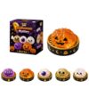 Halloween Dumpling Squishy Toy,Golden Glitter Pumpkin Dumpling, Cute Slow Rising Squeeze, Durable Portable Stress Relief Sensory Toy, Soft Halloween Collectibles Fidget Toy for Kids & Adults 1 Pc