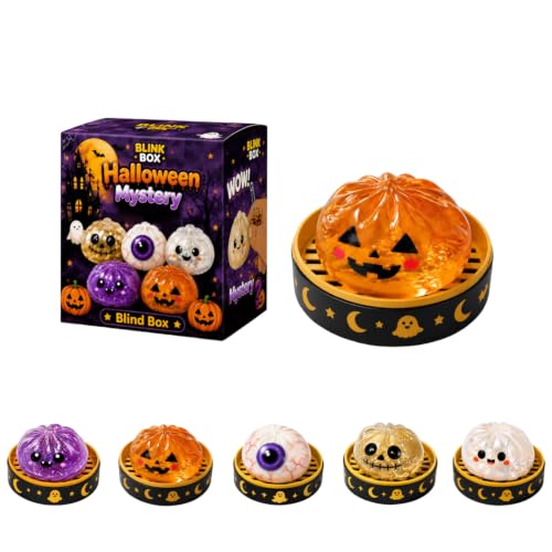 Halloween Dumpling Squishy Toy,Golden Glitter Pumpkin Dumpling, Cute Slow Rising Squeeze, Durable Portable Stress Relief Sensory Toy, Soft Halloween Collectibles Fidget Toy for Kids & Adults 1 Pc