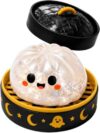 Halloween Dumpling Squishy Toy Set, Cute Slow Rising Sensory Squishies for Stress Relief, Soft Ghost Pumpkin Monster Figure Fidget Toys for Party Favors, Trick or Treat Gifts & Desk Decor (#D)