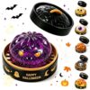 Halloween Glitter Dumpling Squishies Toys, Ghosts Slow Rise Jumbo Dumpling Squishies, Halloween Dumplings Spooks Fidget Toy, Stress Ball for Adults Anxiety Relief with Steamer , 01# Purple