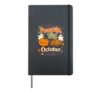 Halloween Little Pumpkin Big October Energy Kids Hardcover Journal, Black