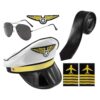 Halloween Pilot Costume Comfortable Classic Outfit