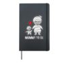 Halloween Pregnancy Announcement Shirt Mummy To Be Mom Boy Hardcover Journal, Black