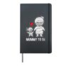 Halloween Pregnancy Announcement Shirt Mummy To Be Mom Girl Hardcover Journal, Black