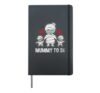 Halloween Pregnancy Shirt Mummy To Be Mom Mommy Boys Twins Hardcover Journal, Black