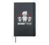 Halloween Pregnancy Shirt Mummy To Be Mom Mommy Girl Twins Hardcover Journal, Black