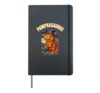Halloween Pumpkasaurus Cute Dino Pumpkin Kids Hardcover Journal, Black