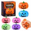 Halloween Pumpkin Stress Ball, 2026 New Slow Rising Squishy Dumplings, Spooky Ghost Smushers for Adults, Giant Sensory Glitter Fidgets, Anxiety Relief Squishies, Squeeze Decorations