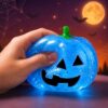 Halloween Pumpkin Stress Ball, Soft Squeeze Fidget Toy for Adults，Blue