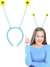 Halloween Snail Costume Big Eyes Cartoon Meow Snail Headband Blue for Adult