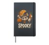 Halloween Spooky Cat with Hat Halloween Meme Hardcover Journal, Black