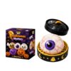 Halloween Spooky Dumpling Squishies Toy,Dumplings Stress Balls for Adults Fidget Toy with Steamer, Cute Halloween Decor Ghost Squishes for Anxiety Relief White