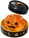 Halloween Spooky Ghost Bao Bun Squishies Toys,Bun Stress Balls for Adults Fidget Toy with Steamer,Relief Fidget Sensory Toy for Halloween Party Favors Holiday Birthday Gifts (Orange)
