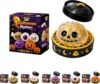 Halloween Spooky Ghost Dumpling, Dumplings Squishy with Steamer Stress Balls Stress Relief Fidget Sensory for Holiday & Birthday Gifts (Style 1)
