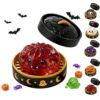 Halloween Spooky Ghost Dumpling Squishies Toys, Dumplings Stress Balls for Adults Fidget Toy with Steamer,Relief Fidget Sensory for Holiday & Birthday Gifts (12#red)