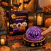 Halloween Spooky Ghost Dumpling Squishy, Pumpkin Squeeze Slow Rising Stress Relief Fidget Sensory Toy Surprise Set Soft Steamed Bun Cute Party Favor Gift Kids Adults Classroom Rewards Treat
