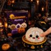 Halloween Spooky Ghost Dumpling Squishy, Pumpkin Squeeze Slow Rising Stress Relief Fidget Sensory Toy Surprise Set Soft Steamed Bun Cute Party Favor Gift Kids Adults Classroom Rewards Treat