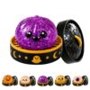Halloween Spooky Ghost Dumpling Squishy, Squeeze Toys Party Favors Gifts Pumpkin Cute Kawaii Ornament Prizes Fillers Treat Kids Miniature Desk Carnival Holiday Baskets Festival Desktop Play
