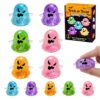 Halloween Spooky Ghost Squishy, Cute Glitter Mini Ghosts Figures, Squishy Stress Cube-Doll Malt Sugar Balls, Squishies Anxiety Stress Relief, Halloween Fun Party Favors Gifts