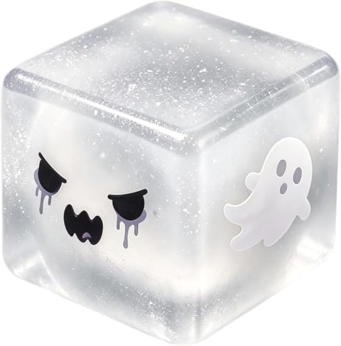 Halloween Spooky Squishy Cube Squish Super Soft Gothic Stress Balls Squishy Sensory Squeeze Toy Relief Fidget Gift for Women Men Horror Holiday & Birthday Gift Party Favor,Silvers