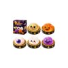 Halloween Squeeze Spooky Glitter Dumpling Squishies, Dumplings Stress Balls for Adults Fidget Toy with Steamer, Cute Halloween Decor Ghost Bao Bun Squishes for Anxiety Relief