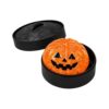 Halloween Squeeze Spooky Glitter Dumpling Squishies, Dumplings Stress Balls for Adults Fidget Toy with Steamer, Cute Halloween Decor Ghost Bao Bun Squishes for Anxiety Relief