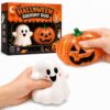 Halloween Squishy Toys 2 Pack, Ghost & Pumpkin Slow Rising Stress Toys