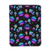 Halloween Trippy Mushroom Pumpkin Book Cover Case for Women