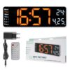 Hama Wall Clock Num. Santa Cruz, Therm., grd screen, remote control, BLC