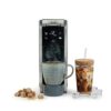 Hamilton Beach FlexBrew Advanced 4-in-1 Single Serve Hot & Iced Coffee Maker with Removable 45 oz. Water Reservoir, Use Pod Packs and Grounds, Fast Brewing, Kitchen Makeover Blue