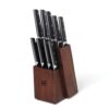 Hampton Forge 898539 Aero 10-Piece Cutlery Block Set, Black
