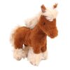 Hamwesh Horse Stuffed Animal, Cute Keychain Soft PP Cotton 20x8x22cm Horse Plush Toy, Adorable Plush with Keychain for Boys Girls Backpacks Office Home (Brown)