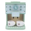 Hamwesh Kids Coffee Maker Playset, Wooden Non Kitchen Toys, Coffee Simulation Machine with Maker, Milk, Cups and Round Sheets for Toddlers Boys Girls