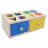 Hamwesh Toys for 1 2 3 Year Old - Wooden Color Shape Sorting Matching Box with Object Permanence Box Develop Fine Motor Skills and Logical Thinking, Sorting Stacking Toys