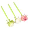 HANABASS 3pcs 0.5mm Rose Shaped Gel Pen Set Creative Romantic Smooth Writing Pens with Black Ink for School and Family Use, Silicone and Abs Material