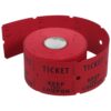 HANABASS 500pcs Red Double Roll Raffle Tickets for Events and Parties, Consecutively Numbered with Compact Double Offset Paper, for Fundraisers, Class Rewards, and Personal Event Prize