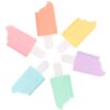 HANABASS 6pcs Ice Cream Shape Fluorescent Markers Highlighters Lightweight Plastic Pens for School and Office Use, Works on Paper Surfaces, Bright Candy Color Art Supplies