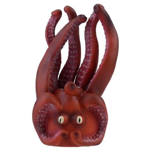 HANABASS Creative Octopus Hand Puppet Made of Sturdy PVC with Open or Close Mouth Feature for Role Play and Group Work, Lifelike Animal Hand Puppet for Storytelling and Interactive Play
