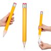 HANABASS Large Wooden Pencil for Writing and Drawing Sturdy Yellow Octagonal Jumbo Pencil with Wood and Pvc Film Material Convenient to Store and Carry for School or Party Favors