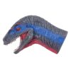 HANABASS Lifelike Dinosaur Hand Puppet with Articulated Jaw for Role Play, Realistic Velociraptor Head Made of Sturdy PVC, for Games and Group Work Activities