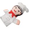 HANABASS White Chef Hand Puppet for Made with Soft Pp Cotton Material Featuring Realistic Occupation Figure Shape for Imaginative Activities and Interactive Play for Storytelling