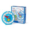 hand2mind Advanced NumberLine Clock, Learn to Tell Time, Analog Clock for Kids Learning, Number Line for Kids, Teaching to Tell Time, Math Manipulatives (Set of 1)