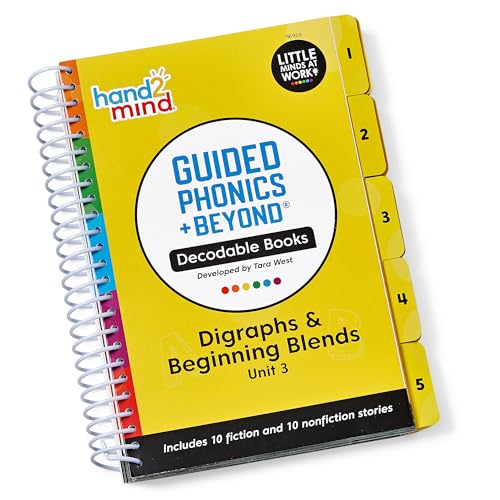 hand2mind Guided Phonics + Beyond Decodable Books Unit 3, Books for Beginning Readers, Science of Reading Classroom Materials, Learn to Read Leveled Readers, Preschool Curriculum for Teachers